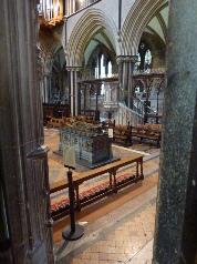 View of King John's tomb. 